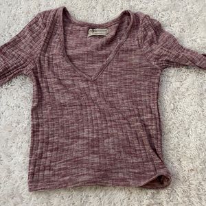 v cut urban outfitters long sleeve